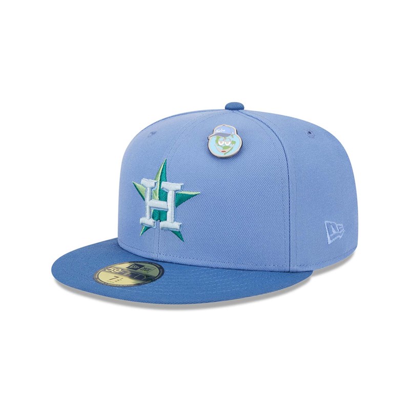 59fifty New Era Houston Astros Outer Space Fitted Gorras Azules | JI7186423