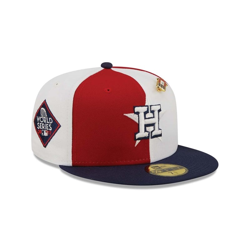 59fifty New Era Houston Astros Pinwheel Americana Fitted Gorras Rojos | EP6498702