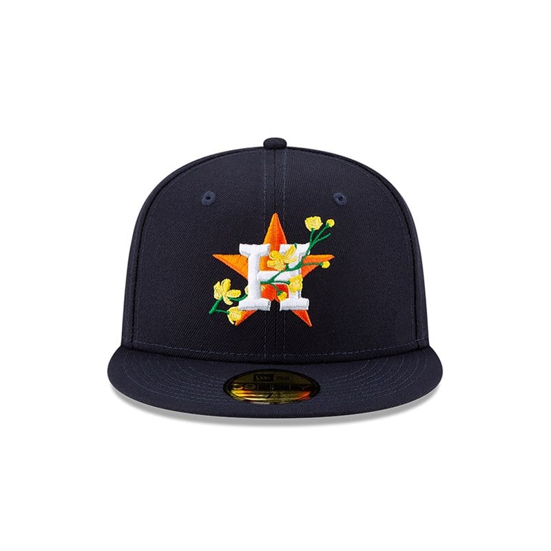 59fifty New Era Houston Astros Side Patch Bloom Fitted Gorras Azules | WQ4019578