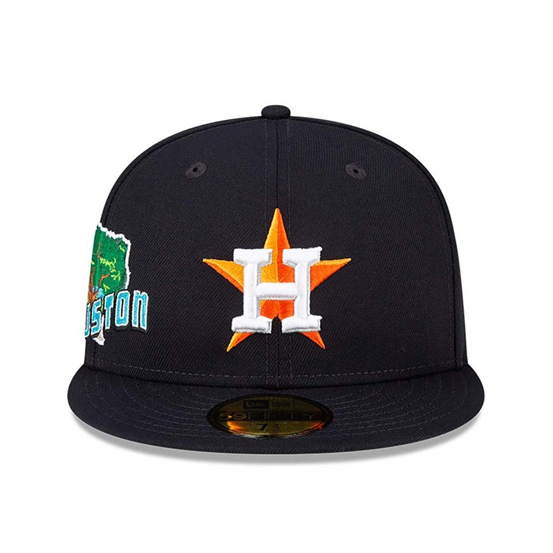 59fifty New Era Houston Astros Stateview Fitted Gorras Azules | XT0968345