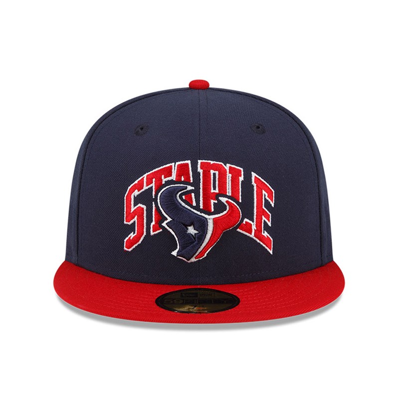 59fifty New Era Houston Texans X Staple Fitted Gorras Azules | ZU6572904