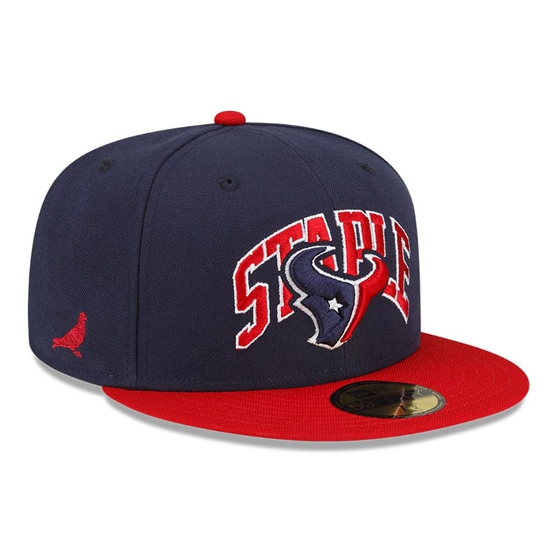 59fifty New Era Houston Texans X Staple Fitted Gorras Azules | ZU6572904