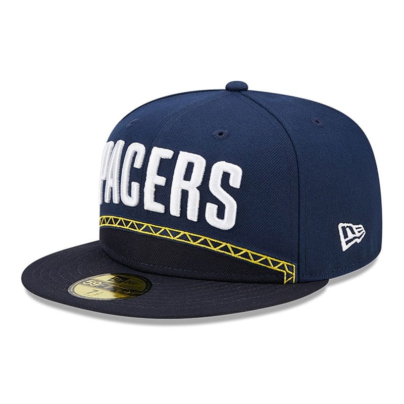 59fifty New Era Indiana Pacers Authentics City Edition Fitted Gorras Azules | ON4657182