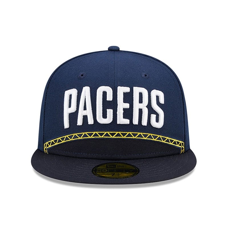 59fifty New Era Indiana Pacers Authentics City Edition Fitted Gorras Azules | ON4657182