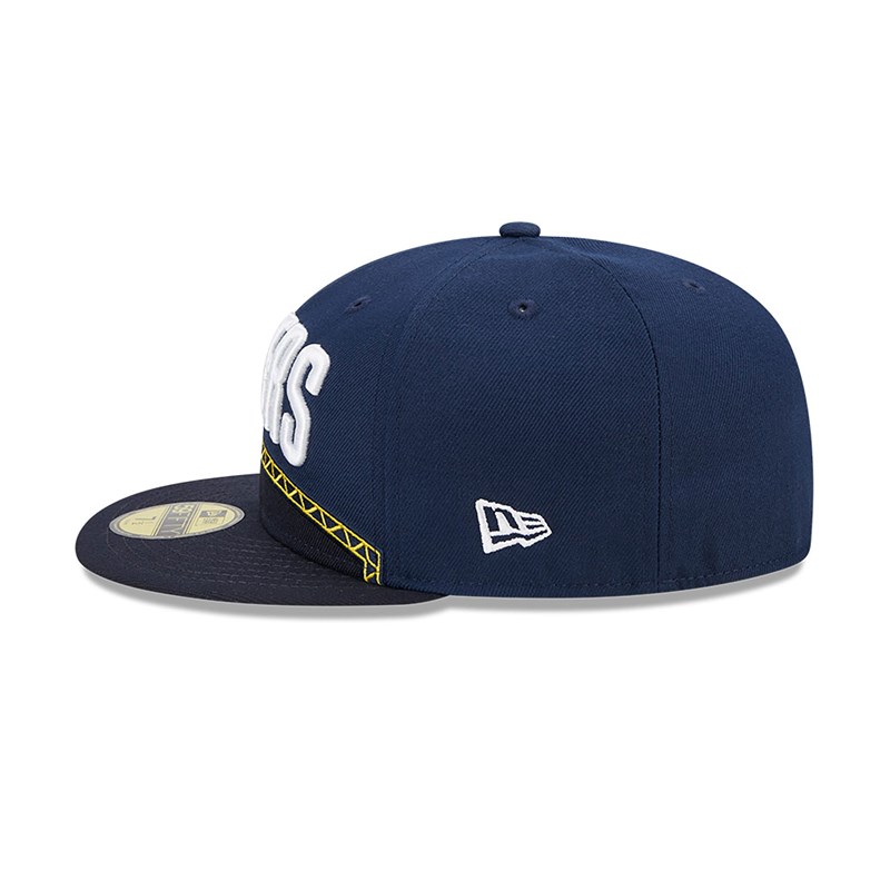 59fifty New Era Indiana Pacers Authentics City Edition Fitted Gorras Azules | ON4657182