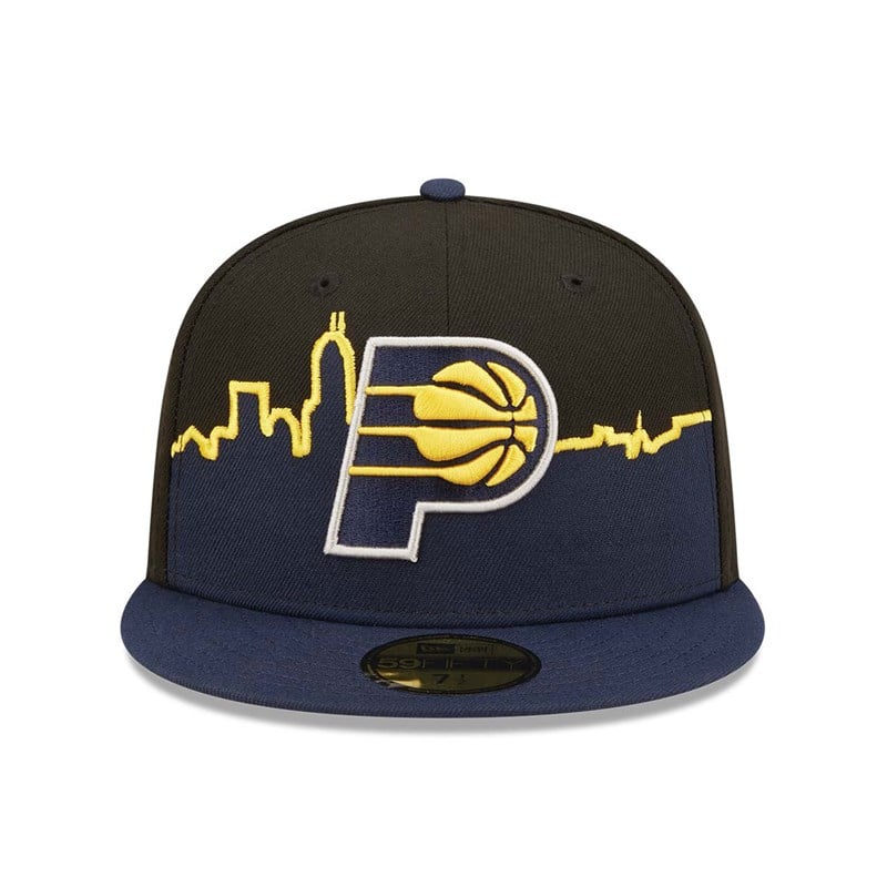 59fifty New Era Indiana Pacers NBA Tip Off 2022 Fitted Gorras Negros | ET2043976