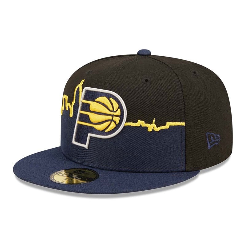 59fifty New Era Indiana Pacers NBA Tip Off 2022 Fitted Gorras Negros | ET2043976