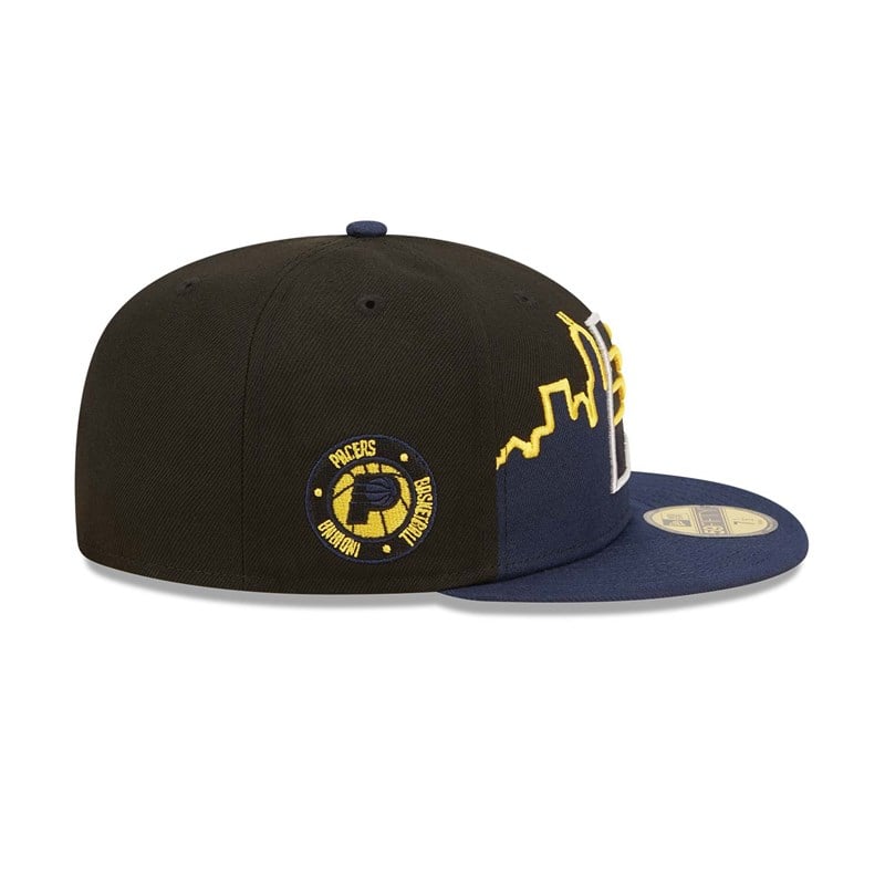 59fifty New Era Indiana Pacers NBA Tip Off 2022 Fitted Gorras Negros | ET2043976