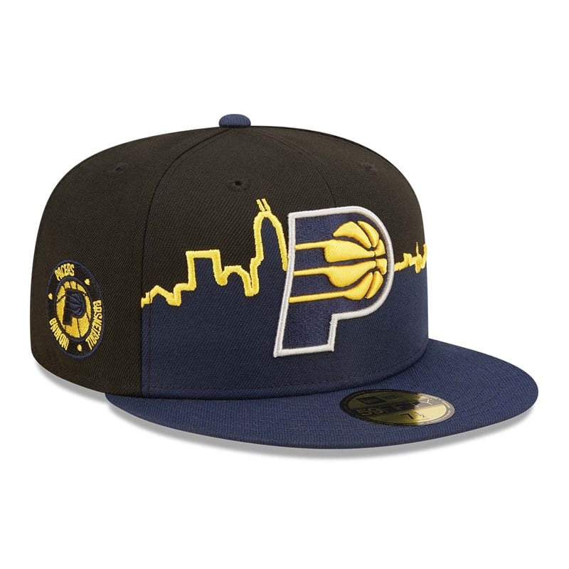 59fifty New Era Indiana Pacers NBA Tip Off 2022 Fitted Gorras Negros | ET2043976