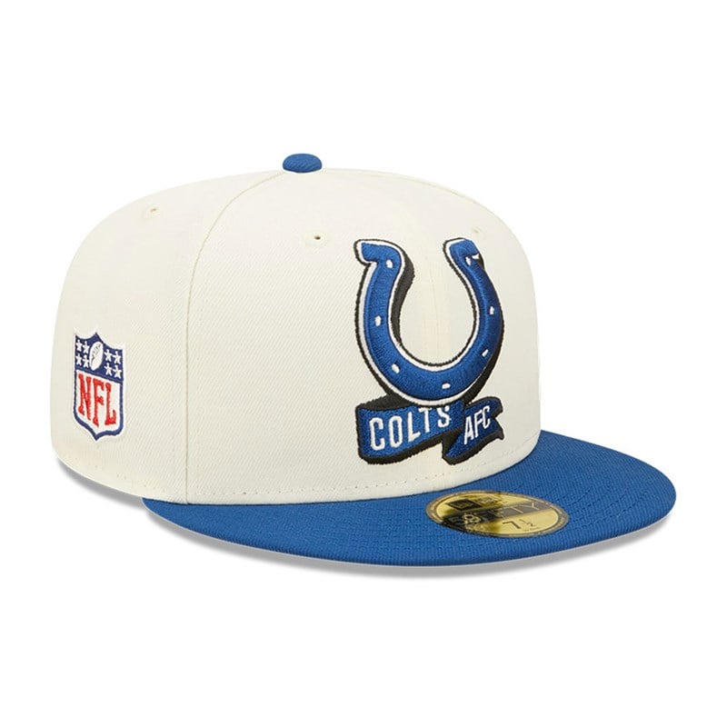 59fifty New Era Indianapolis Colts NFL Sideline 2022 Fitted Gorras Blancos | IN0392861