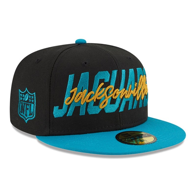 59fifty New Era Jacksonville Jaguars NFL Draft Fitted Gorras Negros | FB8362497