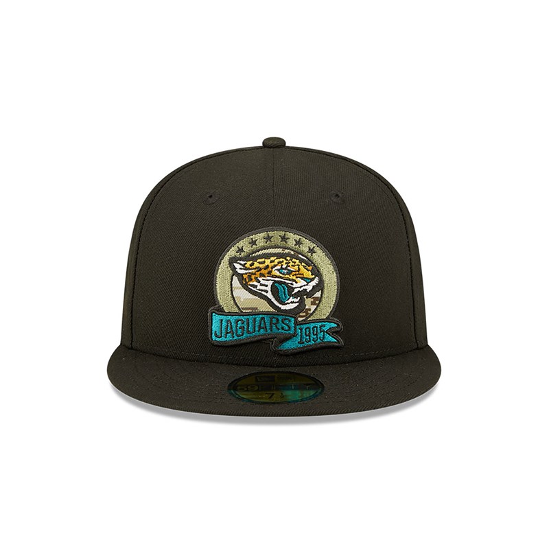 59fifty New Era Jacksonville Jaguars NFL Salute To Service Fitted Gorras Negros | QD8316047