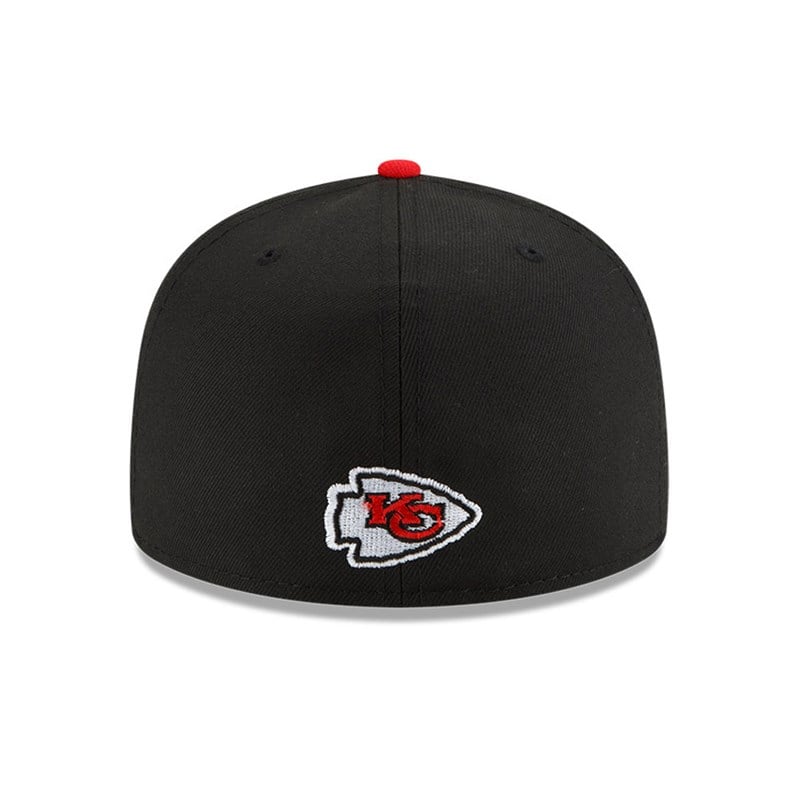 59fifty New Era Kansas City Chiefs NFL Draft Fitted Gorras Negros | PR9568421