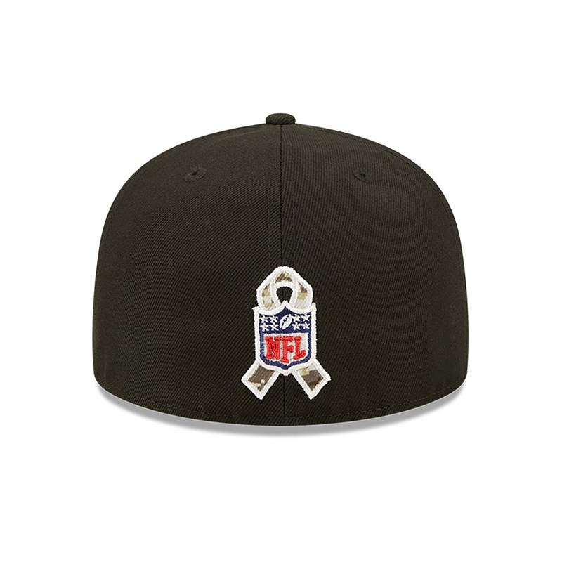 59fifty New Era Kansas City Chiefs NFL Salute To Service Fitted Gorras Negros | FD4728301