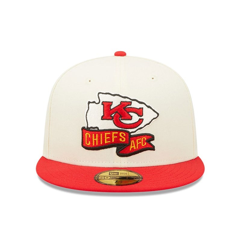 59fifty New Era Kansas City Chiefs NFL Sideline 2022 Fitted Gorras Blancos | VS6042795