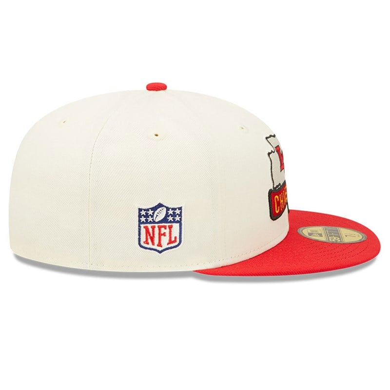 59fifty New Era Kansas City Chiefs NFL Sideline 2022 Fitted Gorras Blancos | VS6042795