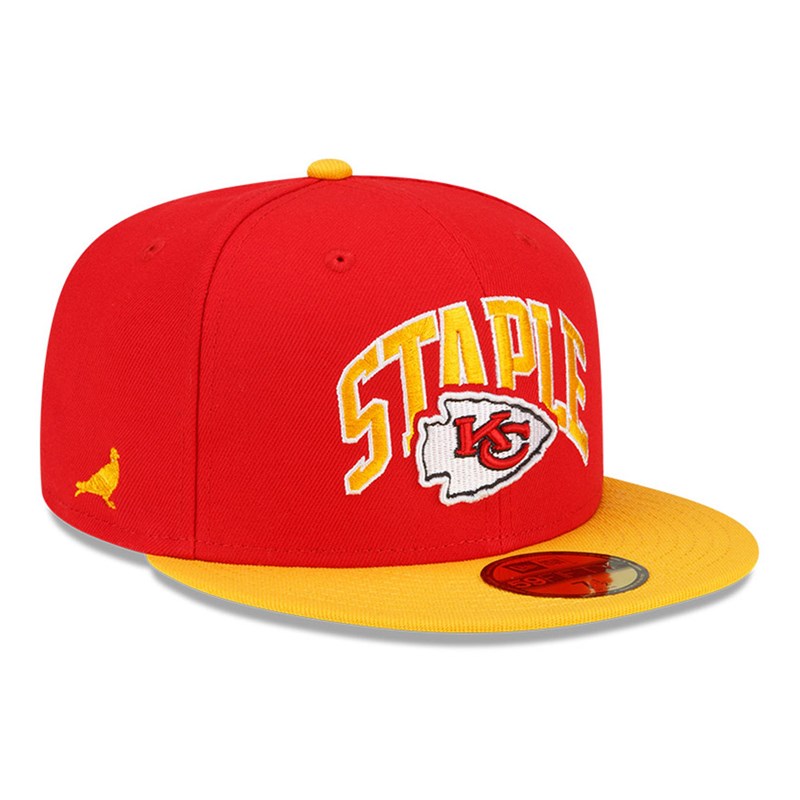 59fifty New Era Kansas City Chiefs X Staple Fitted Gorras Rojos | AR0716284