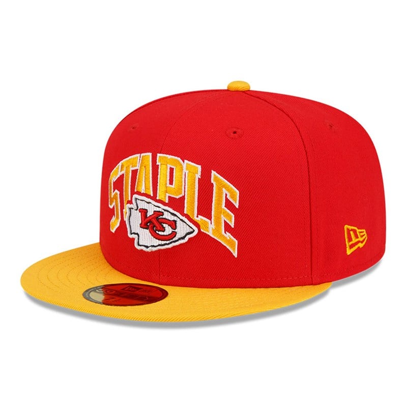 59fifty New Era Kansas City Chiefs X Staple Fitted Gorras Rojos | AR0716284