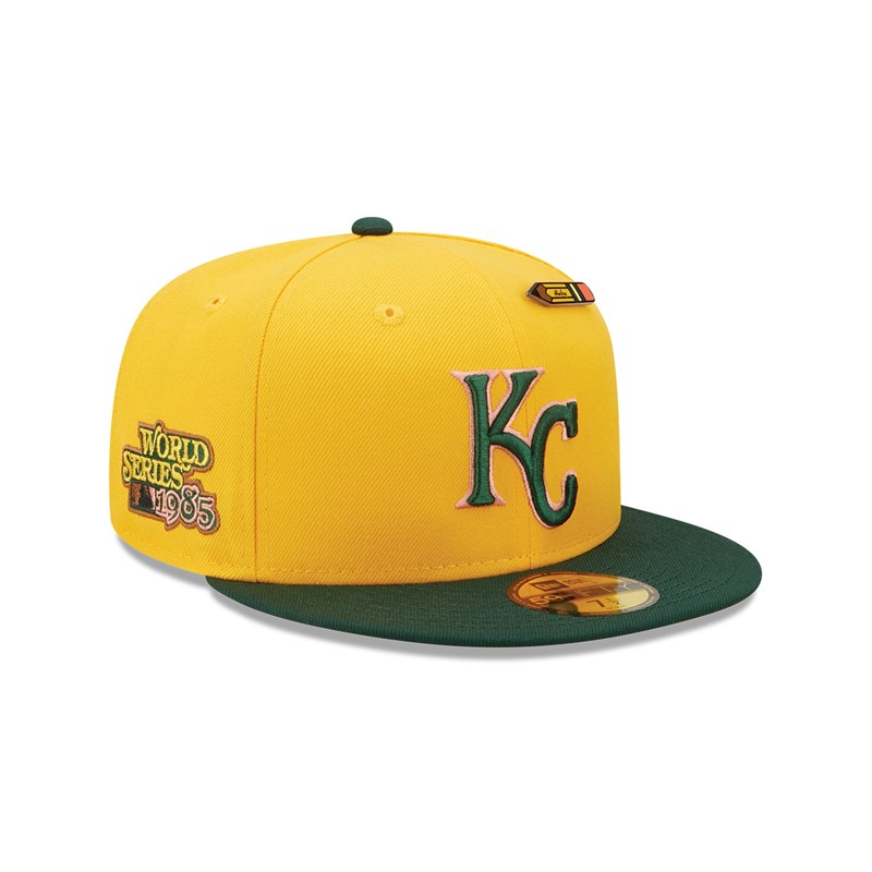 59fifty New Era Kansas City Royals Back To School Fitted Gorras Amarillos | ME2546078