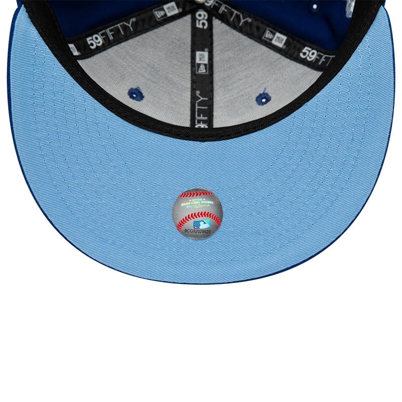 59fifty New Era Kansas City Royals Side Patch Bloom Fitted Gorras Azules | VO1302865