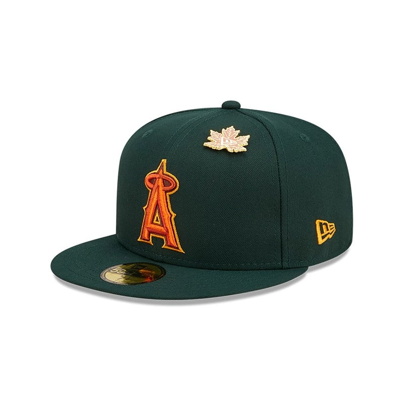 59fifty New Era La Angels Leafy Fitted Gorras Verdes | ME9216753