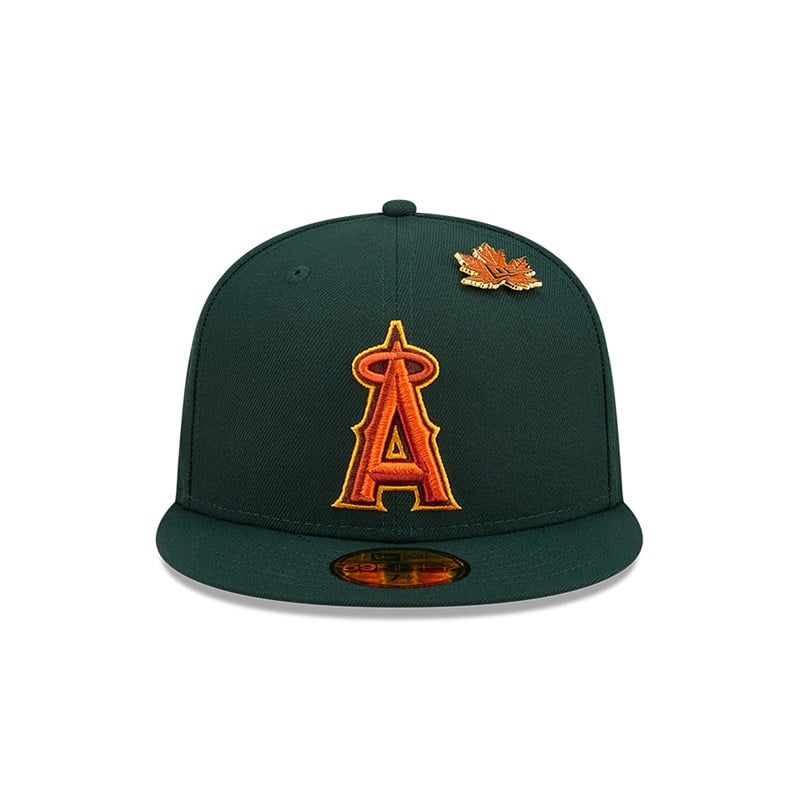 59fifty New Era La Angels Leafy Fitted Gorras Verdes | ME9216753