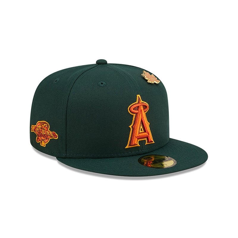 59fifty New Era La Angels Leafy Fitted Gorras Verdes | ME9216753