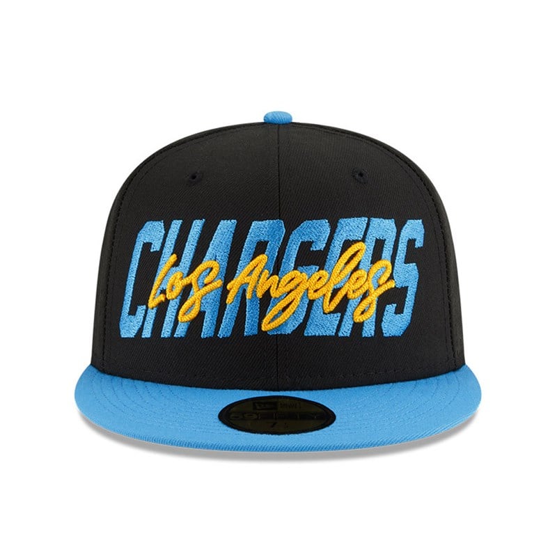 59fifty New Era La Chargers NFL Draft Fitted Gorras Negros | BY0746923