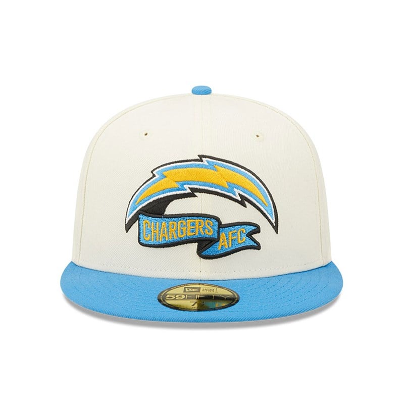 59fifty New Era La Chargers NFL Sideline 2022 Fitted Gorras Blancos | LT1428536