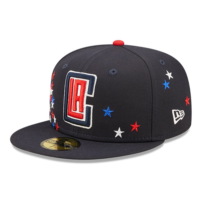 59fifty New Era La Clippers NBA Americana Fitted Gorras Azules | SQ7409253