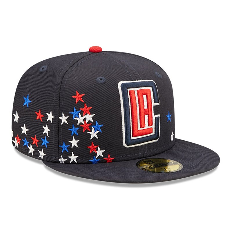 59fifty New Era La Clippers NBA Americana Fitted Gorras Azules | SQ7409253