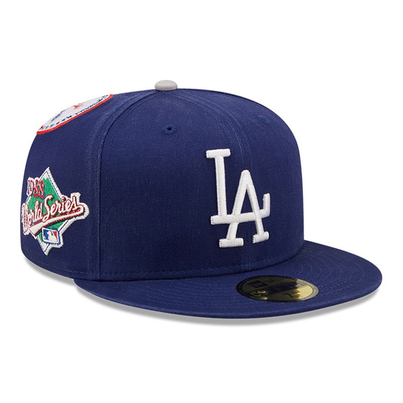 59fifty New Era La Dodgers Cooperstown Patch Gorras Azules | AE4926075