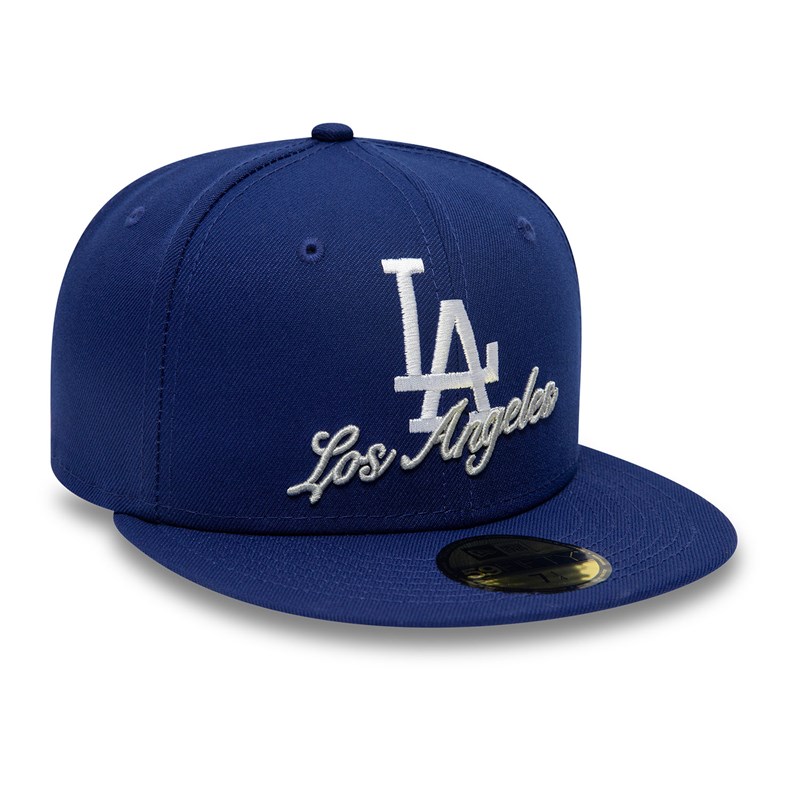 59fifty New Era La Dodgers Dual Logo Fitted Gorras Azules | PK9682741