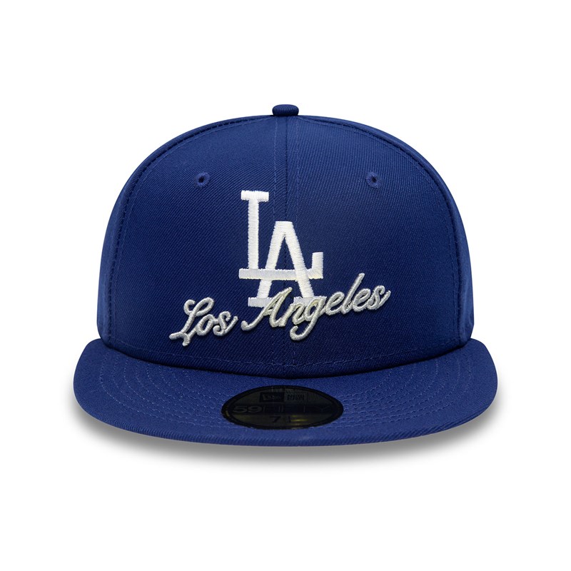 59fifty New Era La Dodgers Dual Logo Fitted Gorras Azules | PK9682741