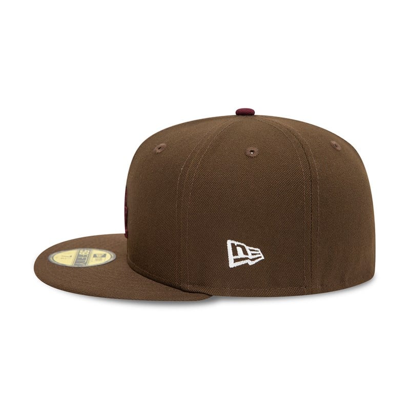 59fifty New Era La Dodgers Fall Colours Fitted Gorras Marrom | PC6208314