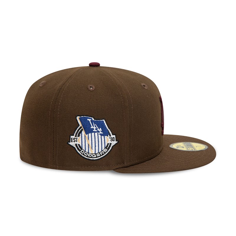 59fifty New Era La Dodgers Fall Colours Fitted Gorras Marrom | PC6208314