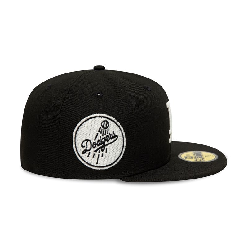 59fifty New Era La Dodgers Glow In The Fitted Gorras Negros | KU1296473