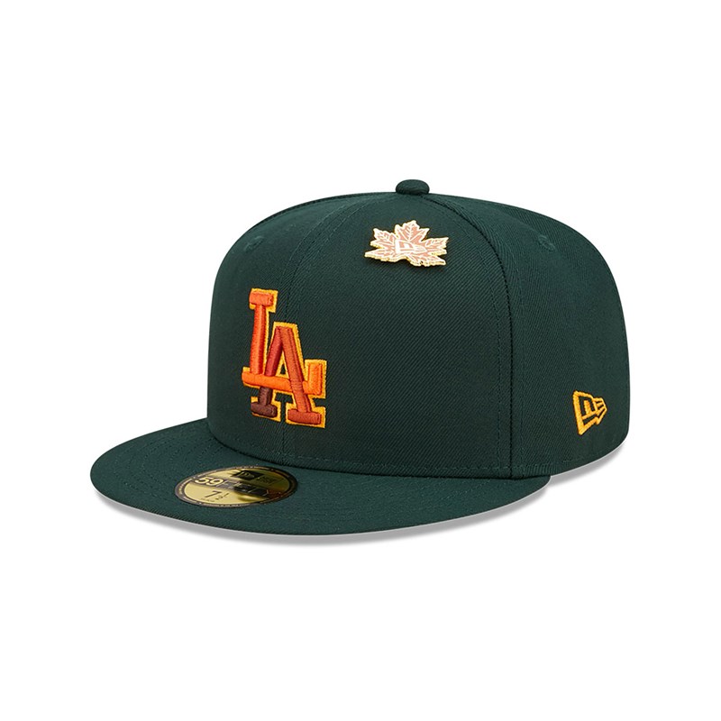 59fifty New Era La Dodgers Leafy Fitted Gorras Verdes | IG3947620