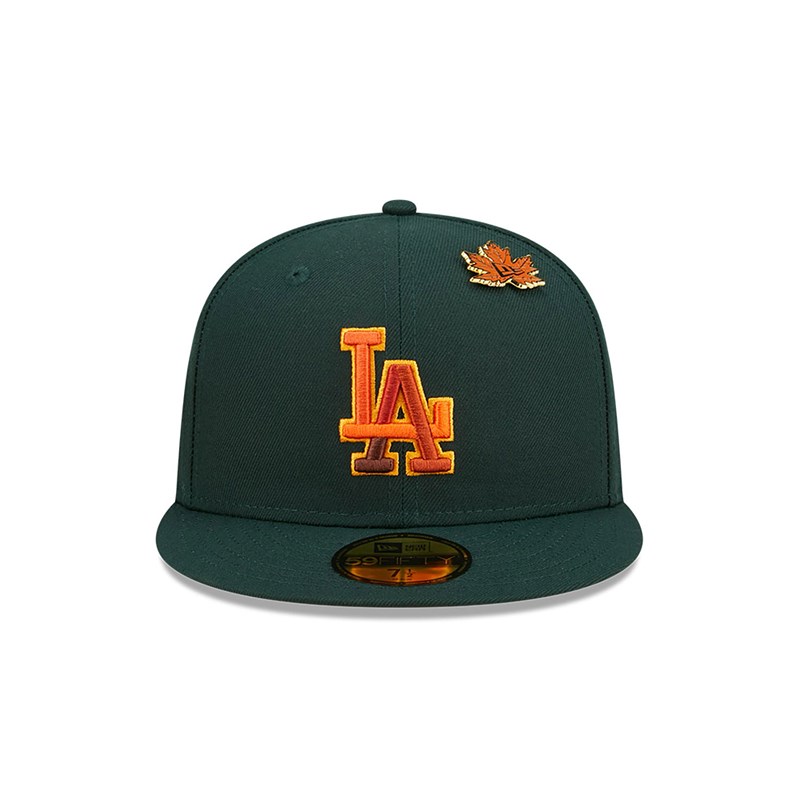 59fifty New Era La Dodgers Leafy Fitted Gorras Verdes | IG3947620