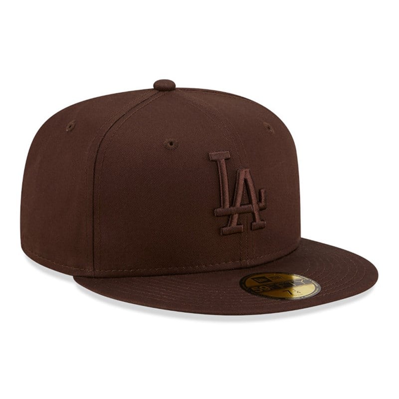 59fifty New Era La Dodgers League Essential Fitted Gorras Marrom | CL9267401