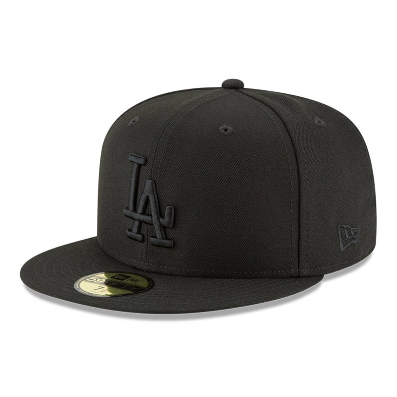 59fifty New Era La Dodgers MLB Basic Fitted Gorras Negros | PJ9673502