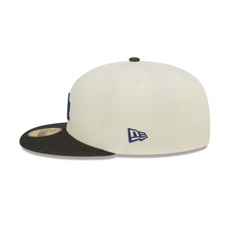 59fifty New Era La Dodgers MLB Chrome Fitted Gorras Blancos | LM9104756