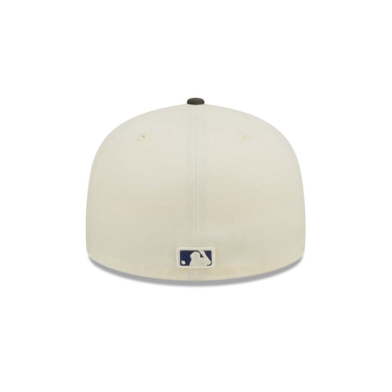 59fifty New Era La Dodgers MLB Chrome Fitted Gorras Blancos | LM9104756