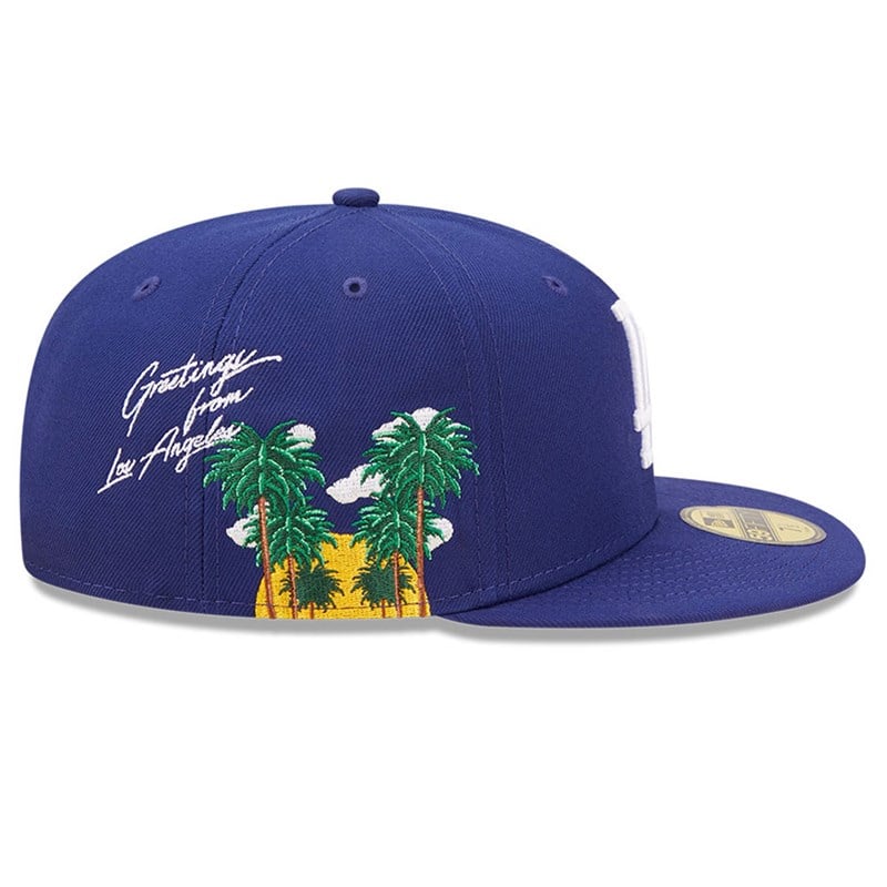 59fifty New Era La Dodgers MLB Cloud Fitted Gorras Azules | LT3702846