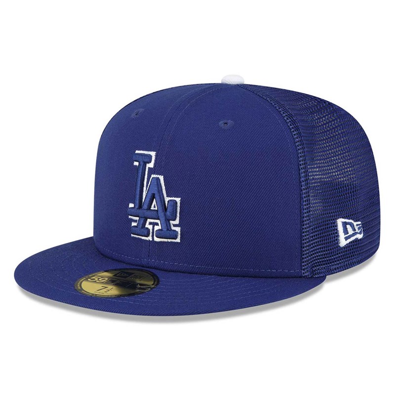 59fifty New Era La Dodgers MLB Spring Entrenamiento Fitted Gorras Azules | NB6287401