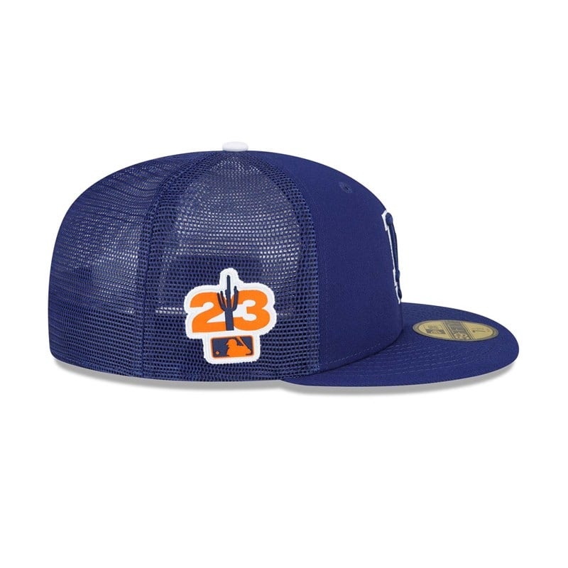 59fifty New Era La Dodgers MLB Spring Entrenamiento Fitted Gorras Azules | NB6287401