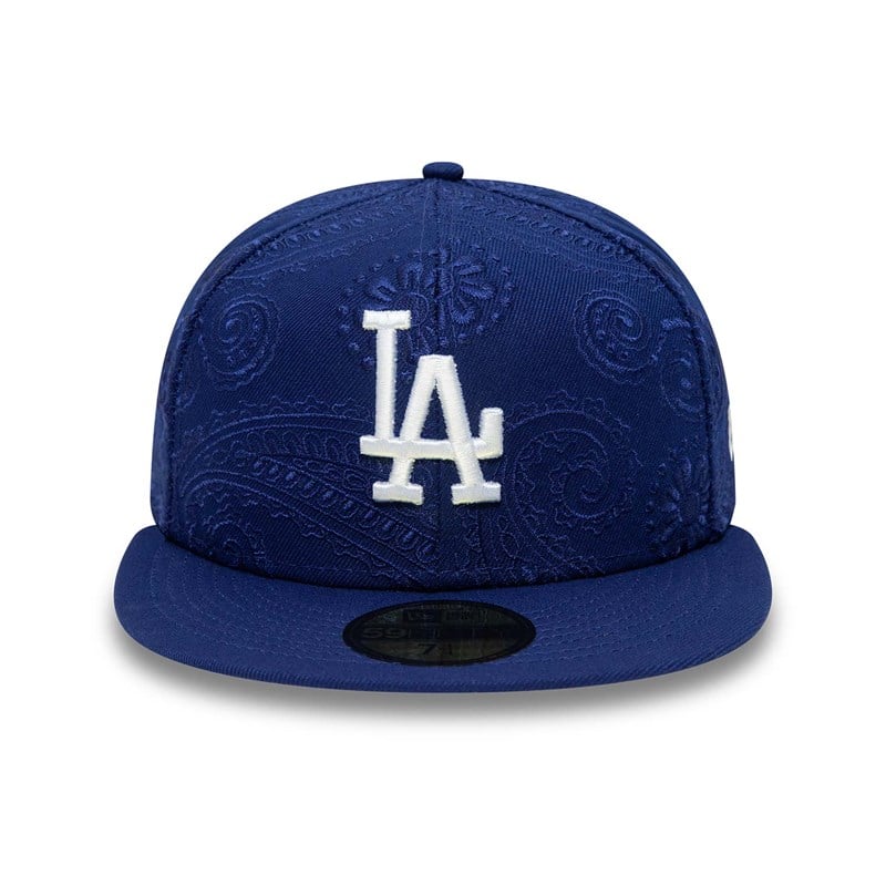 59fifty New Era La Dodgers MLB Swirl Fitted Gorras Azules | ZD4706581