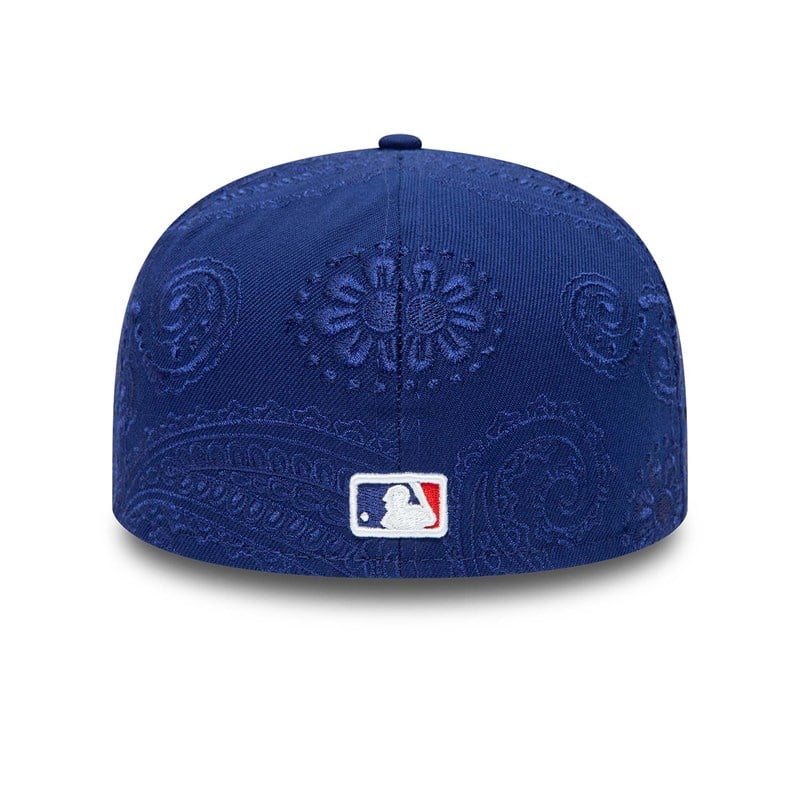 59fifty New Era La Dodgers MLB Swirl Fitted Gorras Azules | ZD4706581