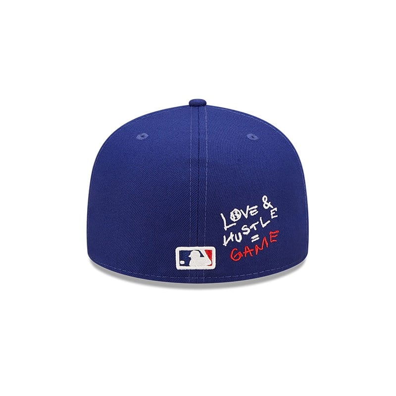 59fifty New Era La Dodgers MLB Team Heart Fitted Gorras Azules | TS1530472