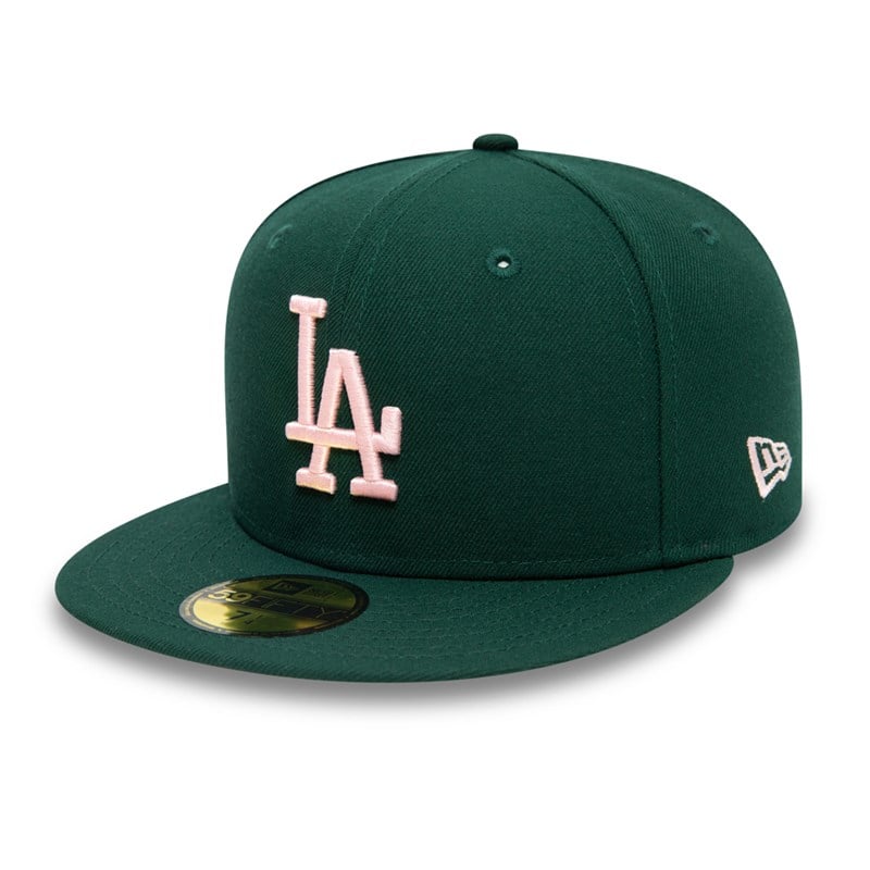 59fifty New Era La Dodgers MLB World Series Gorras Verdes | AO8027156